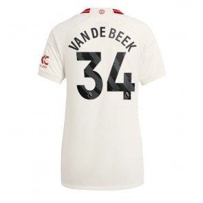 Manchester United Donny van de Beek #34 Replica Third Stadium Shirt for Women 2023-24 Short Sleeve
